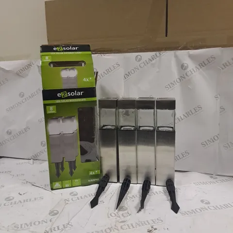 BOXED SET OF 4 EZSOLAR LED SOLAR PATHWAY LIGHTS