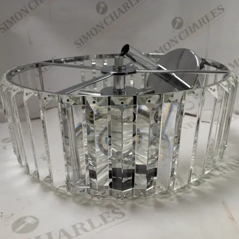 LAURA ASHLEY VIENNA CRYSTAL FLUSH CEILING FITTING