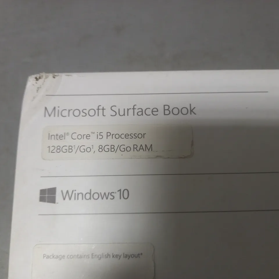 MICROSOFT SURFACE BOOK CORE I5 LAPTOP