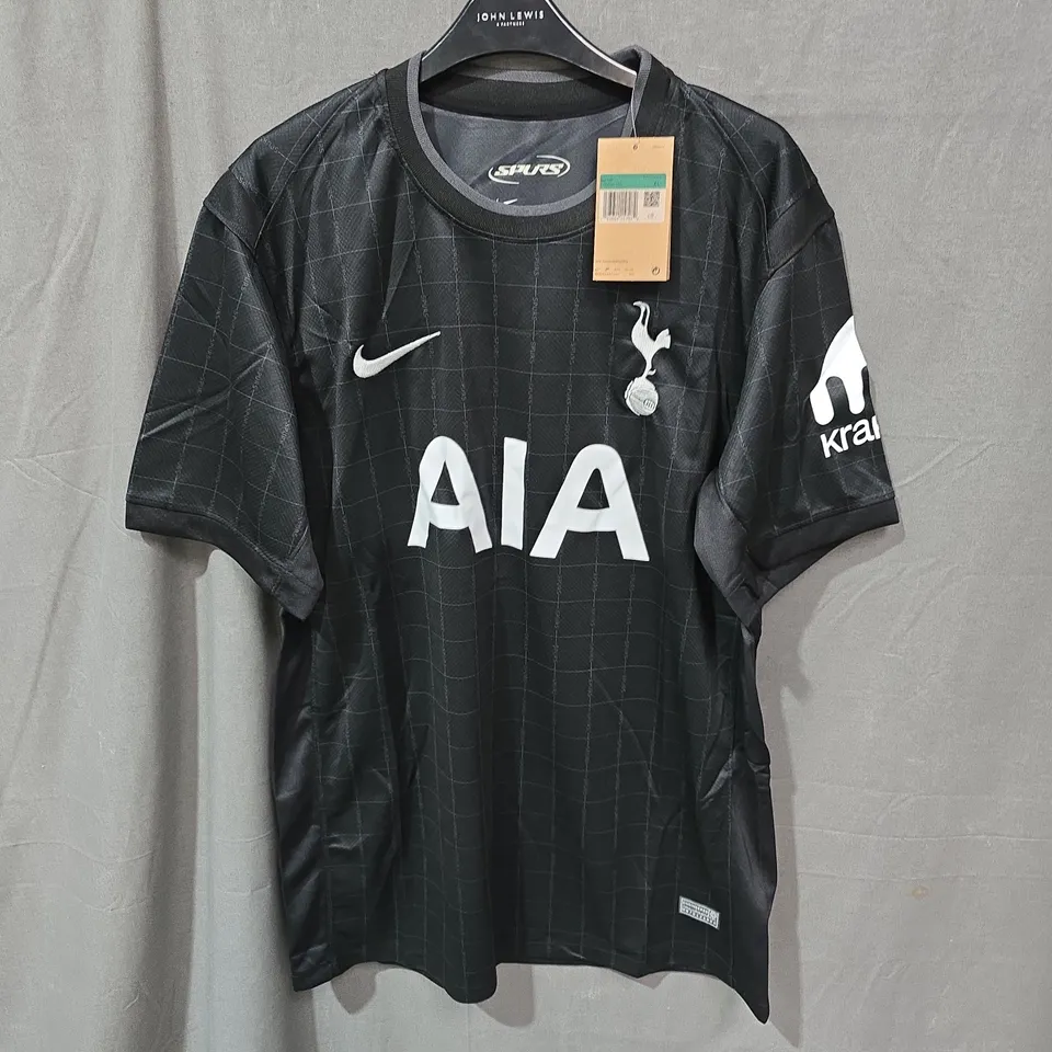 TOTTENHAM HOTSPUR FOOTBALL SHIRT – NIKE – AIA SPONSOR – MEN'S XL – BLACK