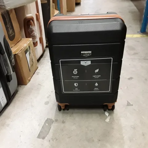 UNBOXED KEPLIN LUGG SMALL SIZE TRAVEL LUGGAGE WITH WHEELS BLACK COLOUR