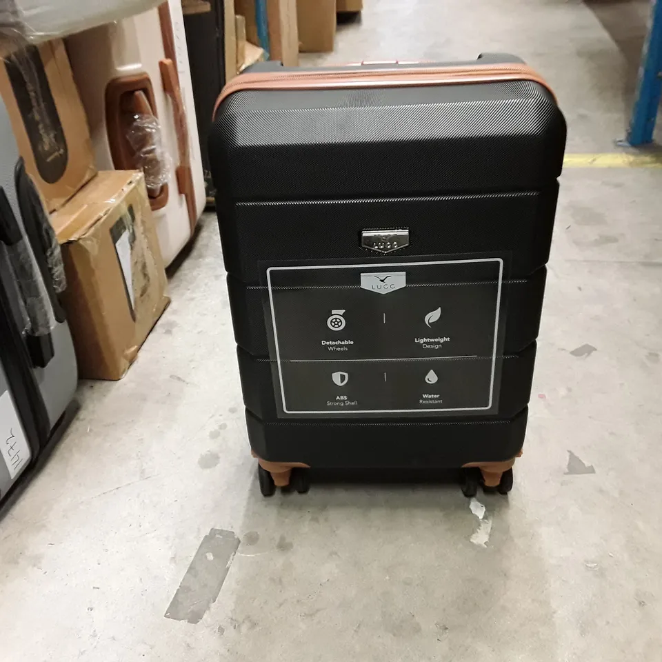 UNBOXED KEPLIN LUGG SMALL SIZE TRAVEL LUGGAGE WITH WHEELS BLACK COLOUR