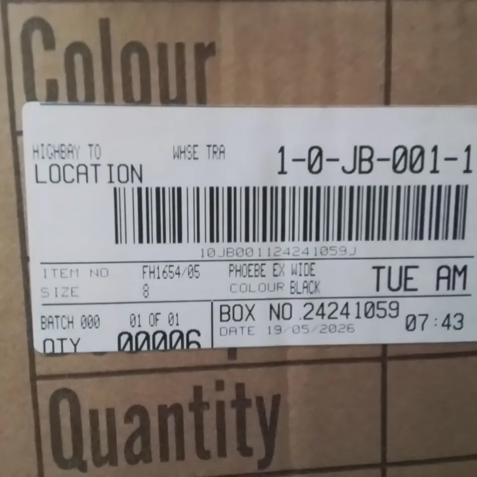 BOXED BRAND NEW APPROXIMATELY 6 SIMPLY BE PHEOBE WIDE SHOES BLACK SIZE 8