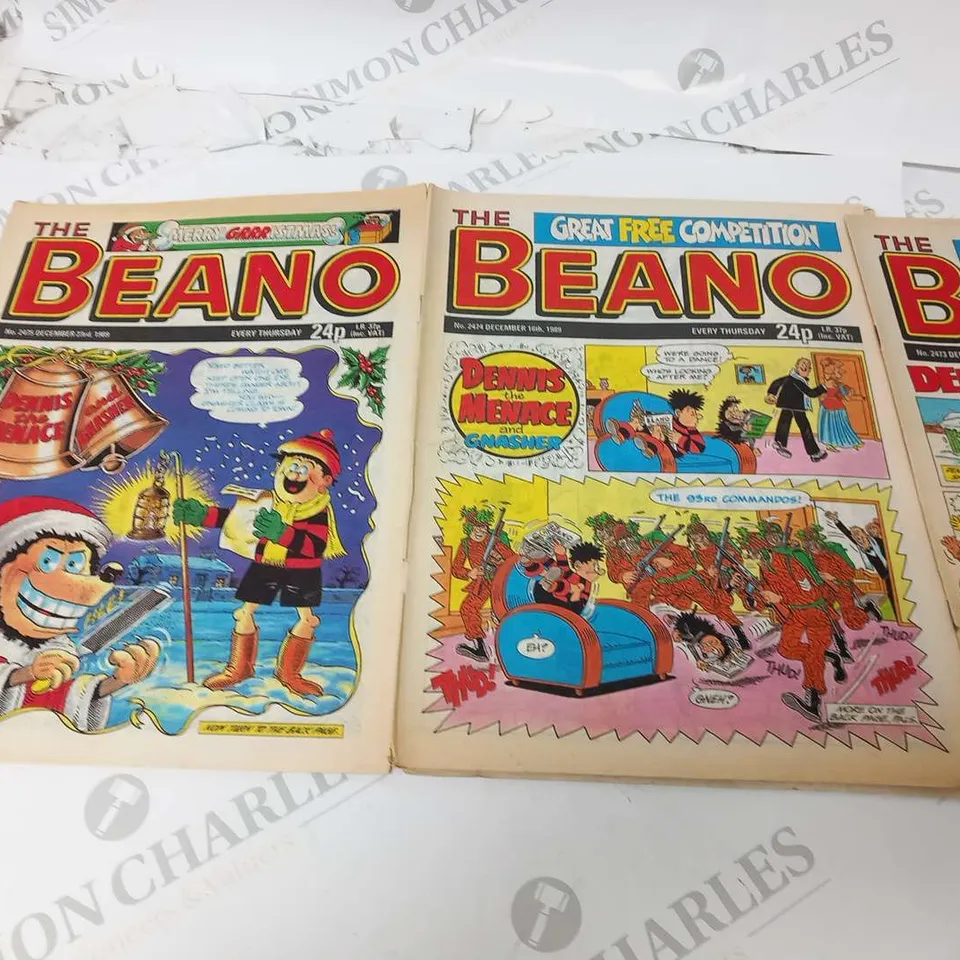 COLLECTION OF ASSORTED BEANO COMICS FROM 1989