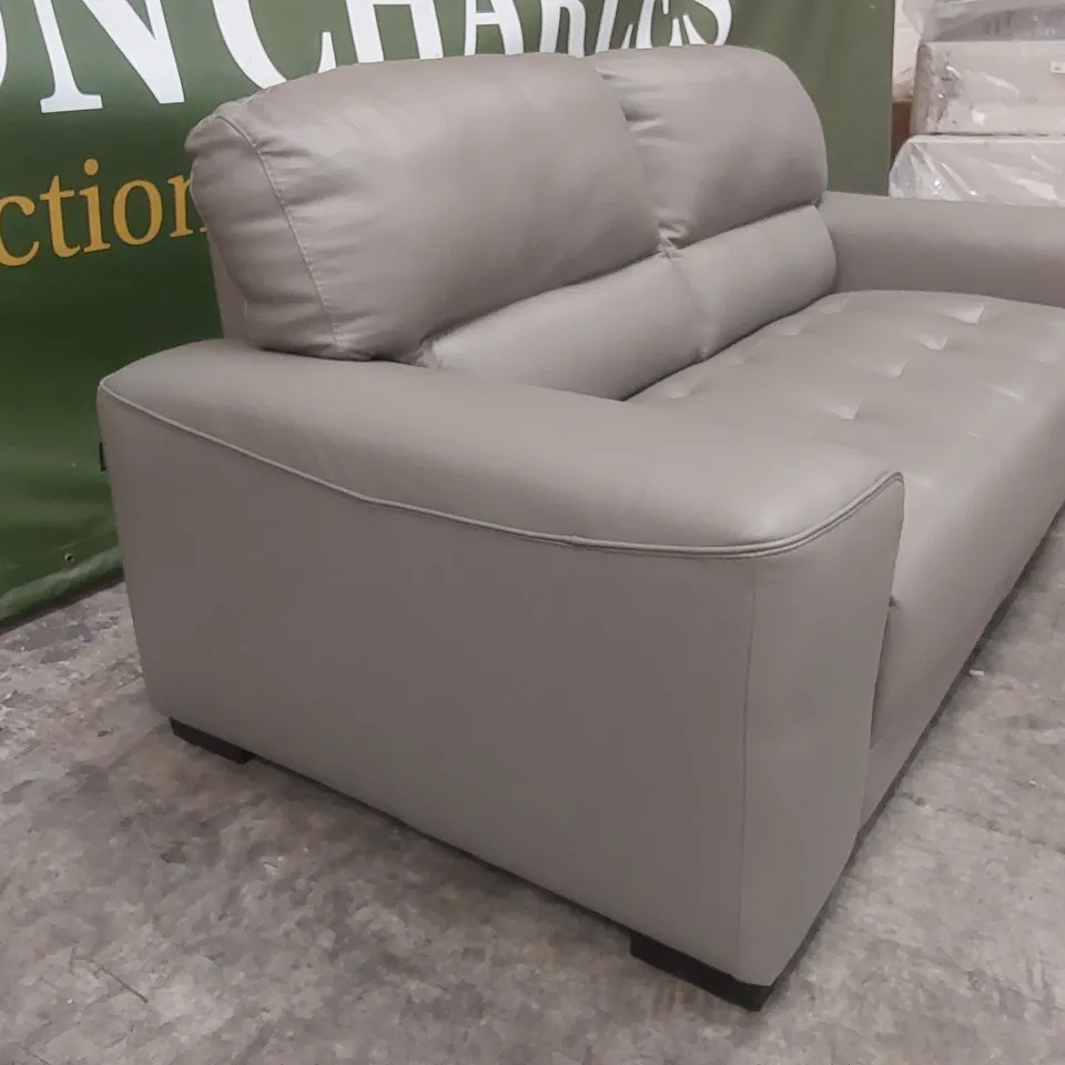 QUALITY DESIGNER ITALIAN MADE MARCOS 3 SEATER SOFA - GREY