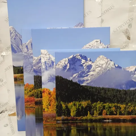 BOXED BILDERDEPOT24 MOUNTAIN LANDSCAPE USA PHOTGRAPHIC PRINT ON CANVAS, 5 PIECE SET