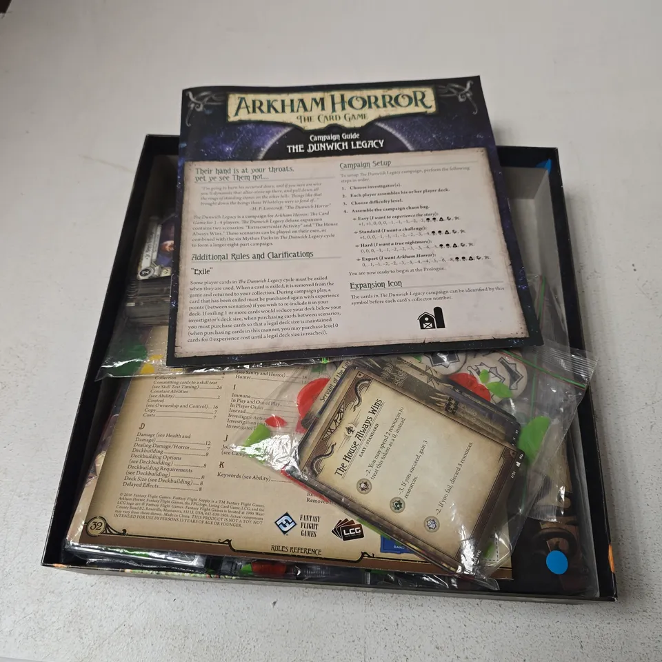 BOXED ARKHAM HORROR THE CARD GAME