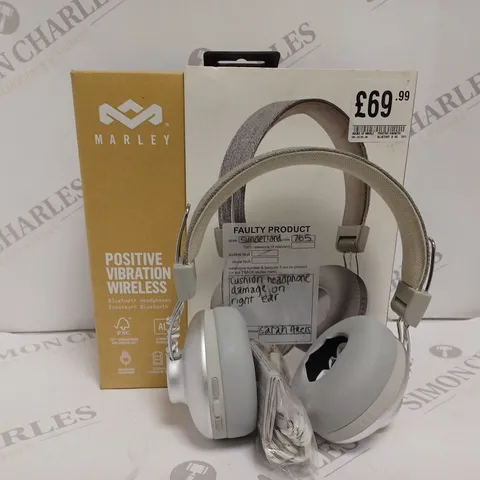 BOXED HOUSE OF MARLEY POSITIVE VIBRATIONS 2 WIRELESS BLUETOOTH HEADPHONES