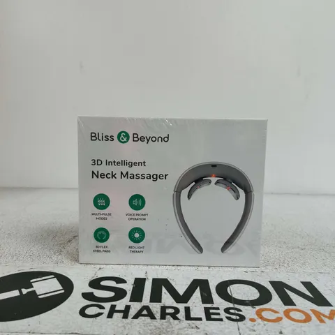 BLISS & BEYOND 3D INTELLIGENT NECK MASSAGER (BOXED)
