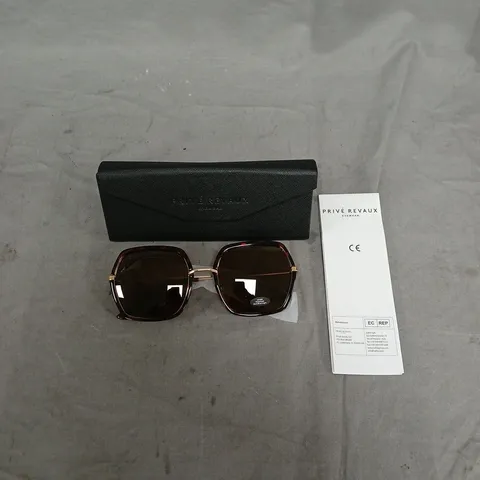 PRIVÉ REVAUX SUNGLASSES – BROWN/TORTOISESHELL FRAME .