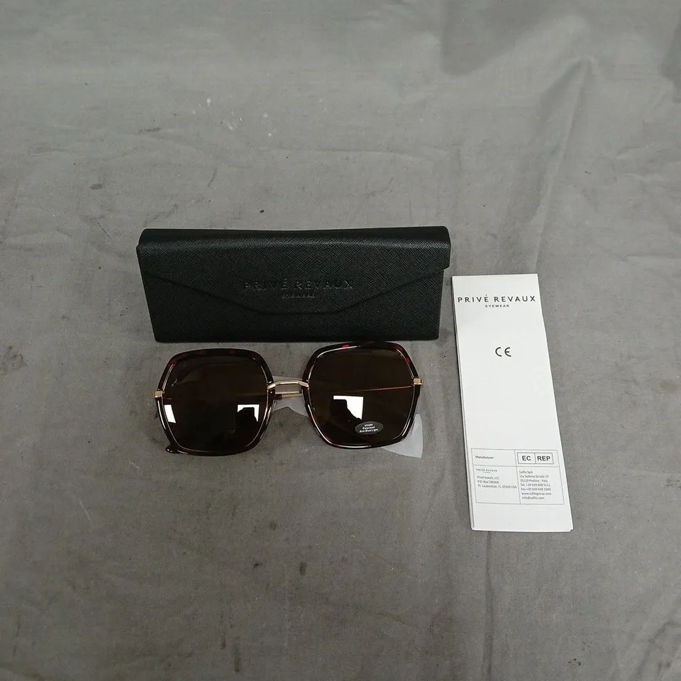PRIVÉ REVAUX SUNGLASSES – BROWN/TORTOISESHELL FRAME .