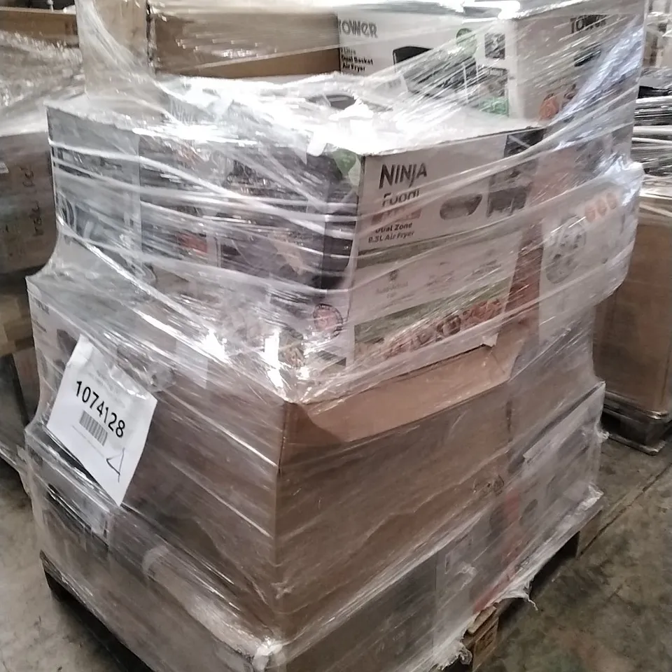 PALLET OF APPROXIMATELY 16 UNPROCESSED RAW RETURN HOUSEHOLD AND ELECTRICAL GOODS TO INCLUDE;