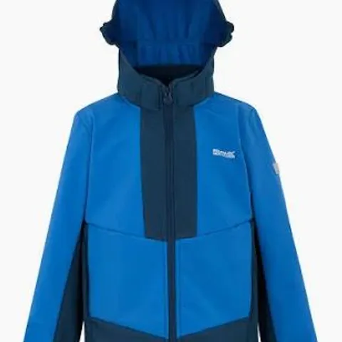 BRAND NEW REGATTA KIDS HAYDENBURY SOFTSHELL JACKET IN BLUE & MOONLIT DENIM - UK 13 YRS