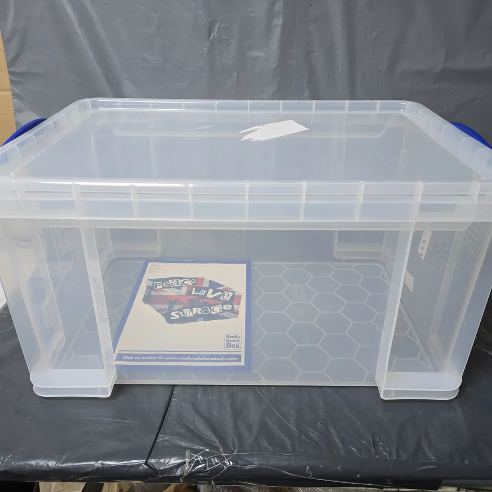 REALLY USEFUL BOX 48L CLEAR STORAGE BOX