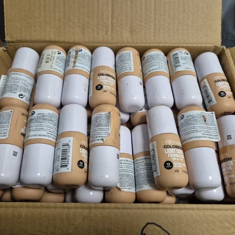 APPROXIMATELY 60 REVLON colourstay light cover FOUNDATION - SHADE 210 - 30ML