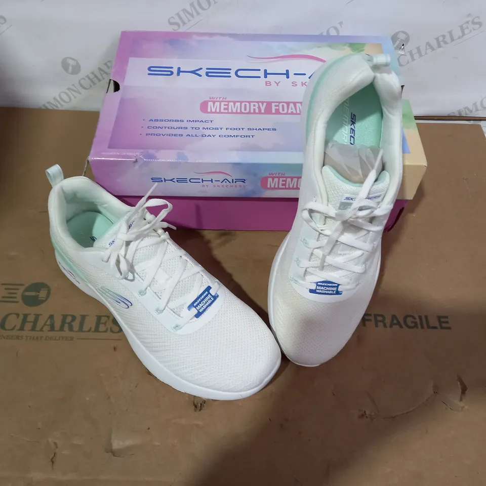 BOXED PAIR OF SKECHERS - SIZE 7