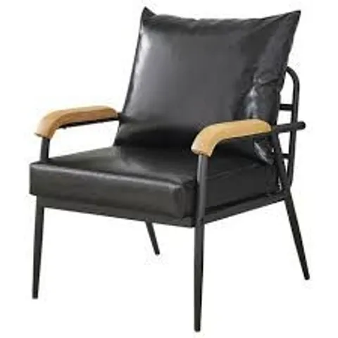 BOXED MID-CENTURY MODERN CHAIR [BLACK]