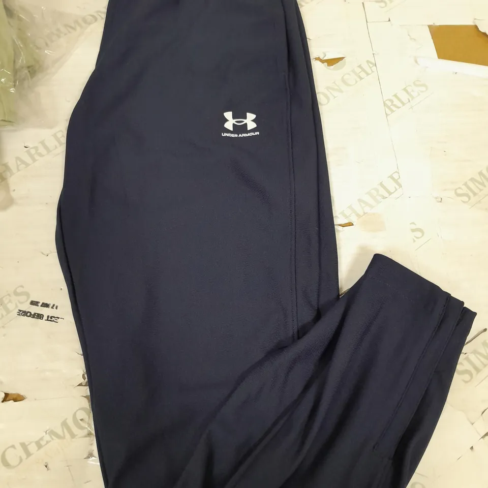 UNDER ARMOUR NAVY BLUE TRACKSUIT BOTTOMS - SIZE UNSPECIFIED 