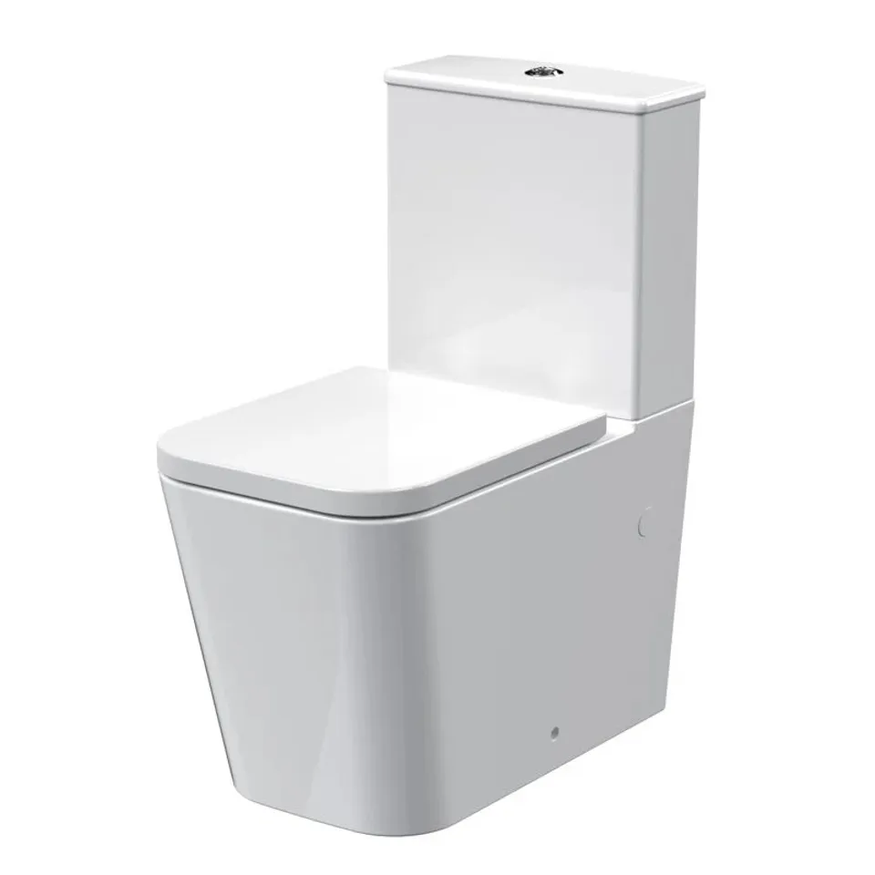 BOXED AVA CLOSE COUPLED TOILET SOFT CLOSE SEAT