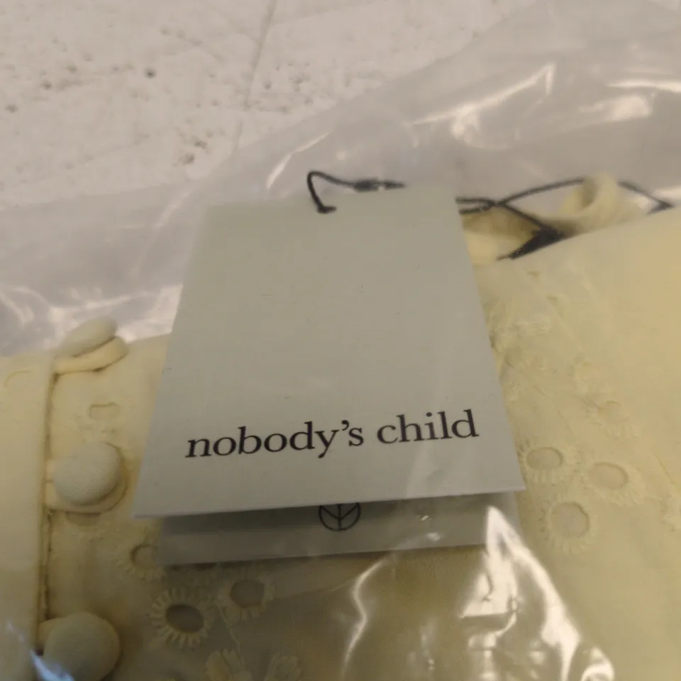 NOBODY'S CHILD CLAUDIA MINI DRESS PLAIN – UK8, OCCASION YELLOW