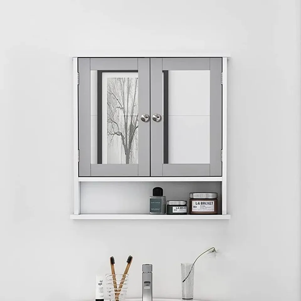 BOXED DAYAAN 560MM W X 580MM H SURFACE MOUNT FRAMED MEDICINE CABINET (1 BOX)