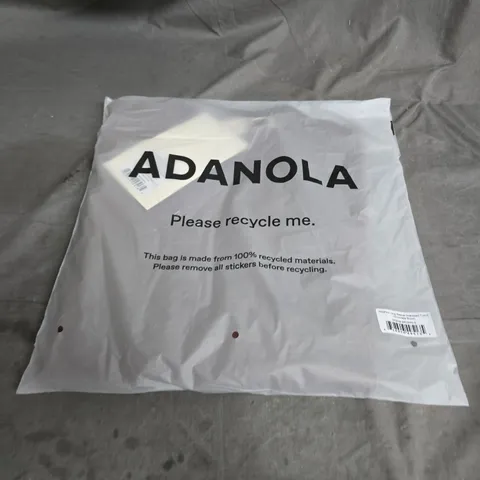 ADANOLA WASHED LONG SLEEVE OVERSIZED T-SHIRT – CHOCOLATE BROWN – SIZE S (TP0038-BROWN-S)