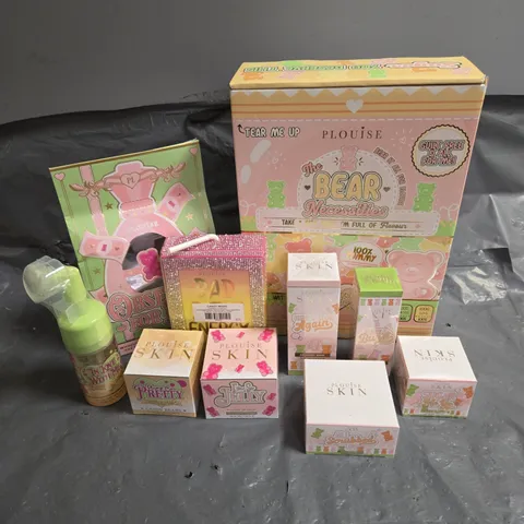 BOX OF 8 ASSORTED PLOUISE COSMETICS TO INCLUDE - CANDY BEARS JELLY MAKEUP REMOVER - RECOVERY MASK - POPPING SERUM - ETC