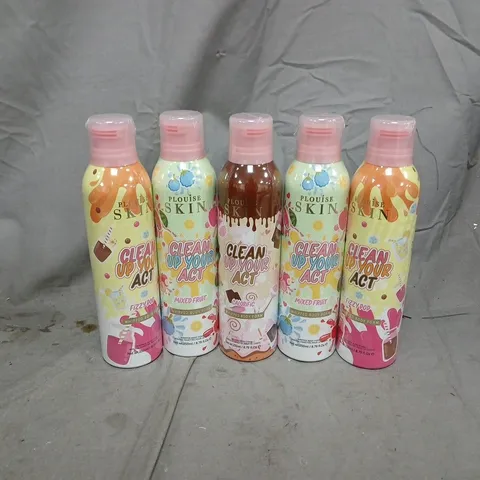 5 PLOUISE CLEAN UP YOUR ACT WHIPPED BODY FOAMS