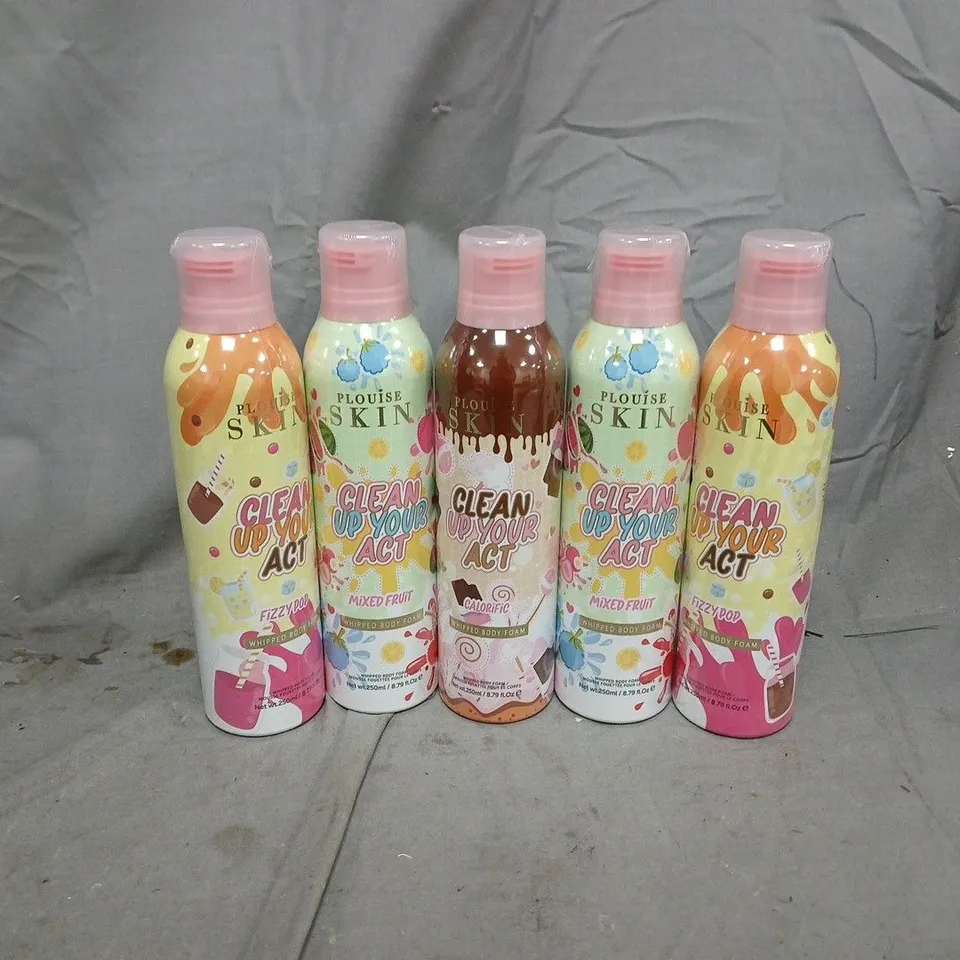 5 PLOUISE CLEAN UP YOUR ACT WHIPPED BODY FOAMS