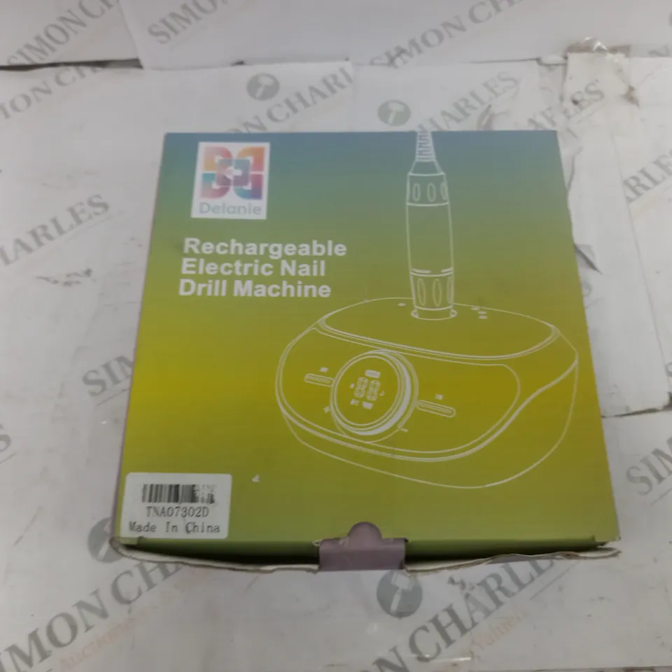DELAINE RECHARGABLE ELECTRIC NAIL DRILL MACHINE BOXED