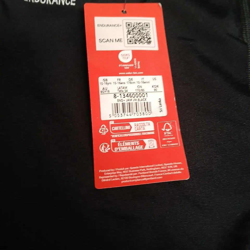 SPEEDO ENDURANCE+ MEN'S SWIM SHORTS – BLACK 15-16 YRS