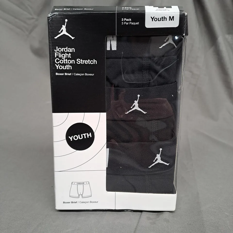 BOXED JORDAN FLIGHT STRETCH YOUTH BOXER BRIEF - YOUTH MEDIUM