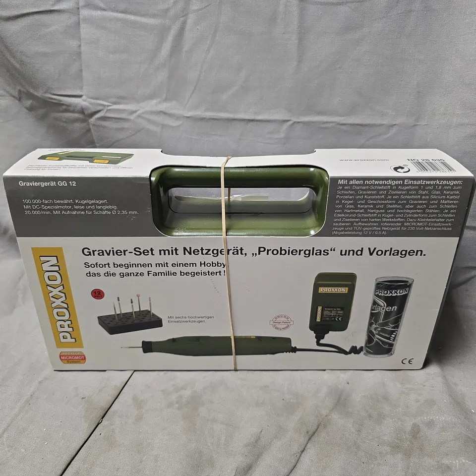 PROXXON COMPLETE ENGRAVING KIT WITH ENGRAVING TOOL