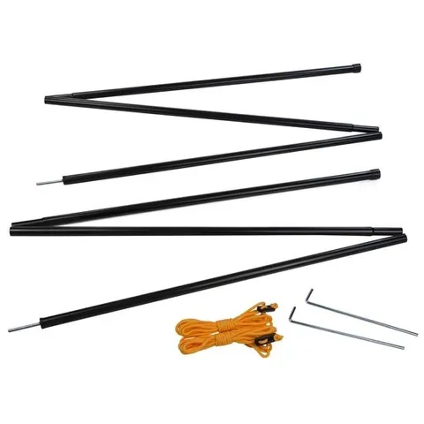 BRAND NEW REGATTA CANOPY STEEL POLE SET | BLACK