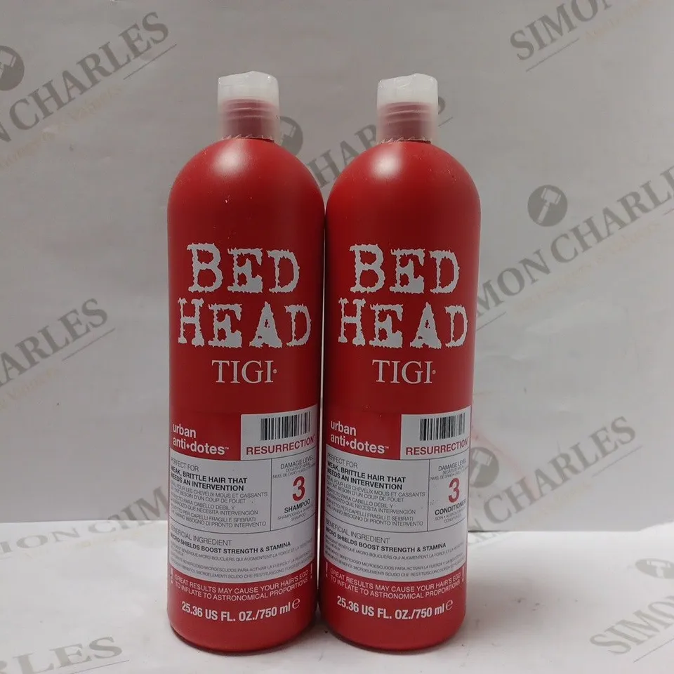 TIGI BED HEAD URBAN ANTI+DOTES RESURRECTION DUO (2 X 750ML)