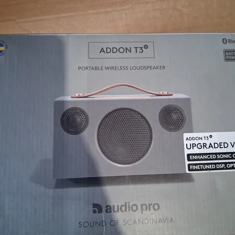 AUDIO PRO T3 PLUS GREY PORTABLE BLUETOOTH SPEAKER