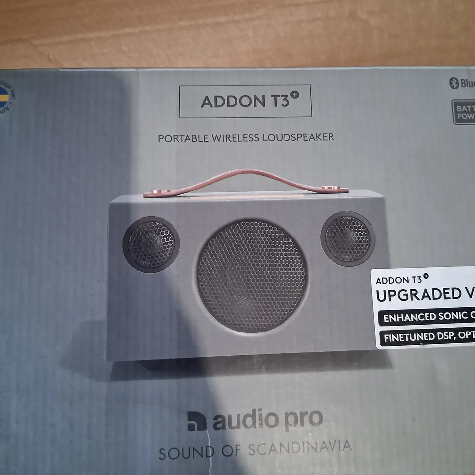 AUDIO PRO T3 PLUS GREY	PORTABLE BLUETOOTH SPEAKER