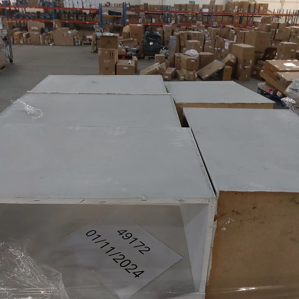 PALLET OF 5 WOODEN SHOP DISPLAY SHELVING UNITS