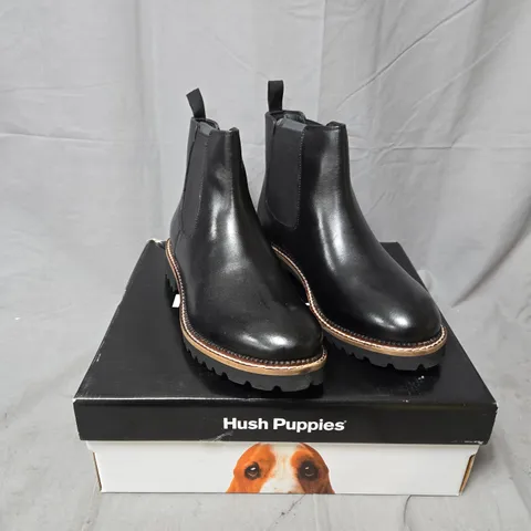 HUSH PUPPIES GWYNETH CHELSEA BOOT - BLACK, UK 5