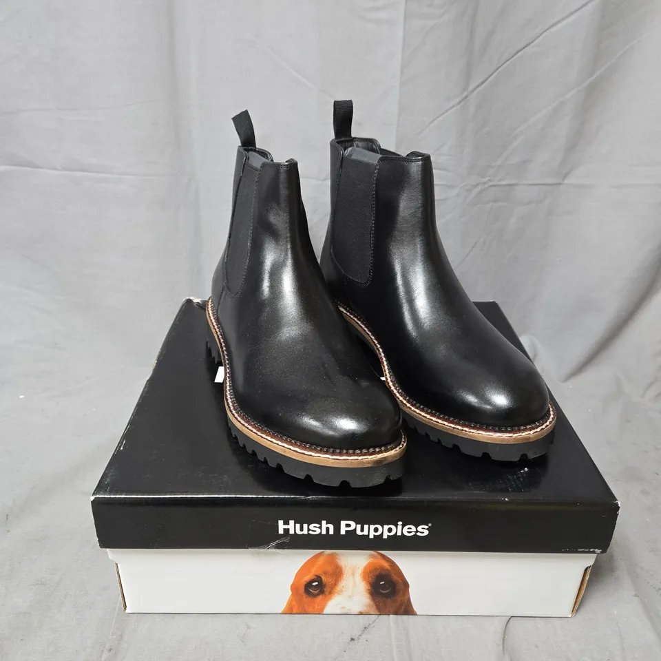 HUSH PUPPIES GWYNETH CHELSEA BOOT - BLACK, UK 5