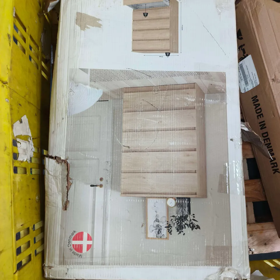 FIVE-DRAWER WOODEN STORAGE CABINET - BOXED (FLAT-PACK)