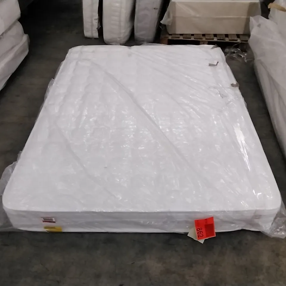 QUALITY BAGGED DWINNELL BARREL POCKET SPRUNG 1000 MATTRESS WITH TIGHT TOP MEMORY FOAM - 150CM KING SIZE