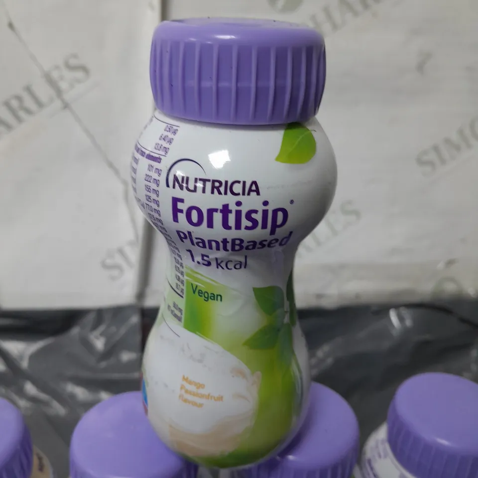 LOT OF 12 NUTRICIA 200ML FORTISIP PLANTBASED NUTRITIONAL DRINKS