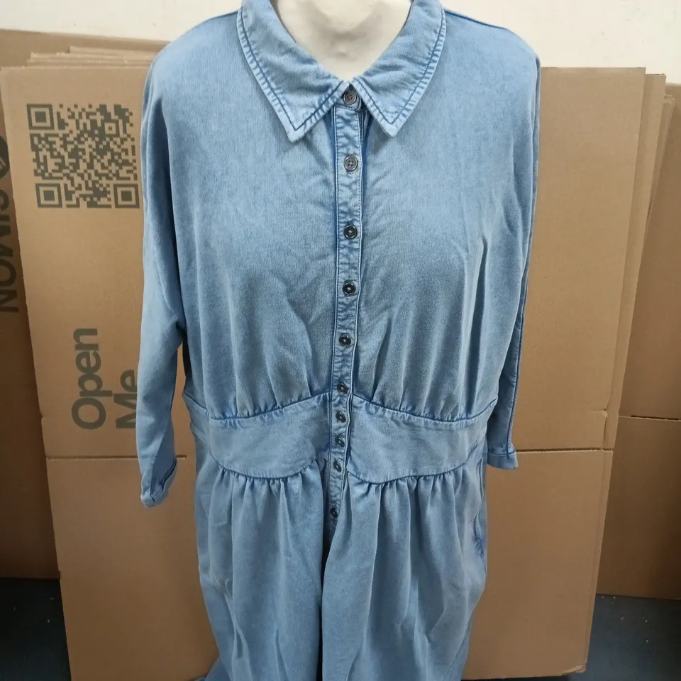 WHITE STUFF LOTTIE JERSEY DENIM DRESS – UK SIZE 18R