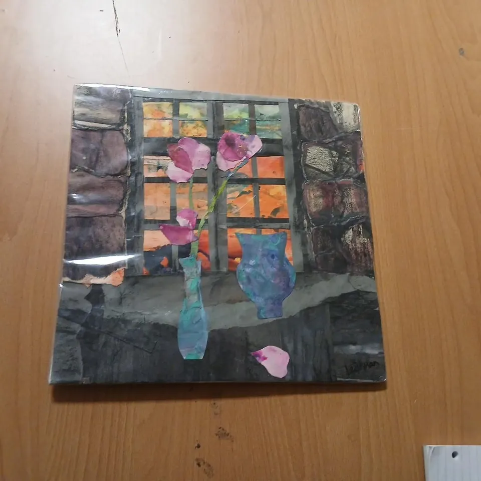 FLORAL STILL LIFE COLLAGE BY IONA LEISHMAN