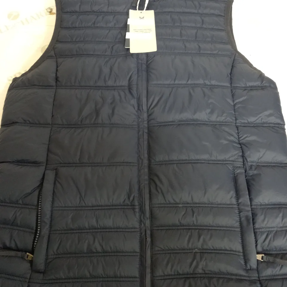 CREW CLOTHING COMPANY LIGHT WEIGHT GILET - SIZE 12