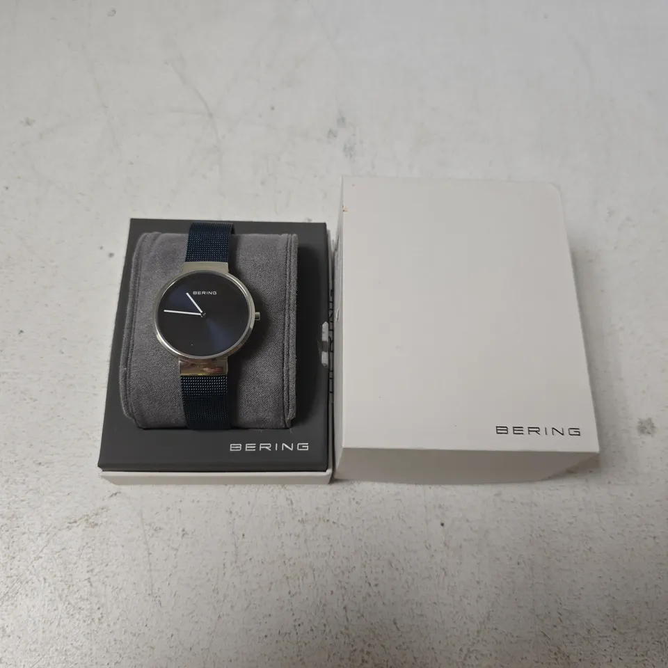 BOXED BERING TIME CLASSIC COLLECTION WATCH NAVY
