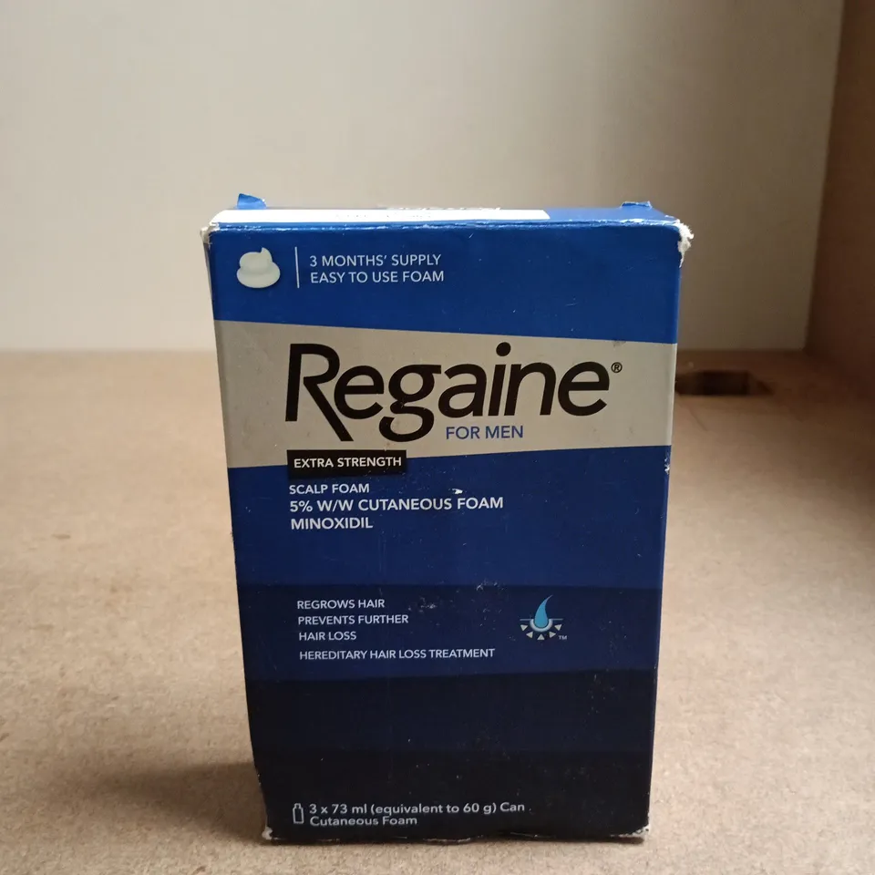 REGAIN FOR MEN EXTRA STRENGTH SCALP FOAM 5% MINOXIDIL – BOXED