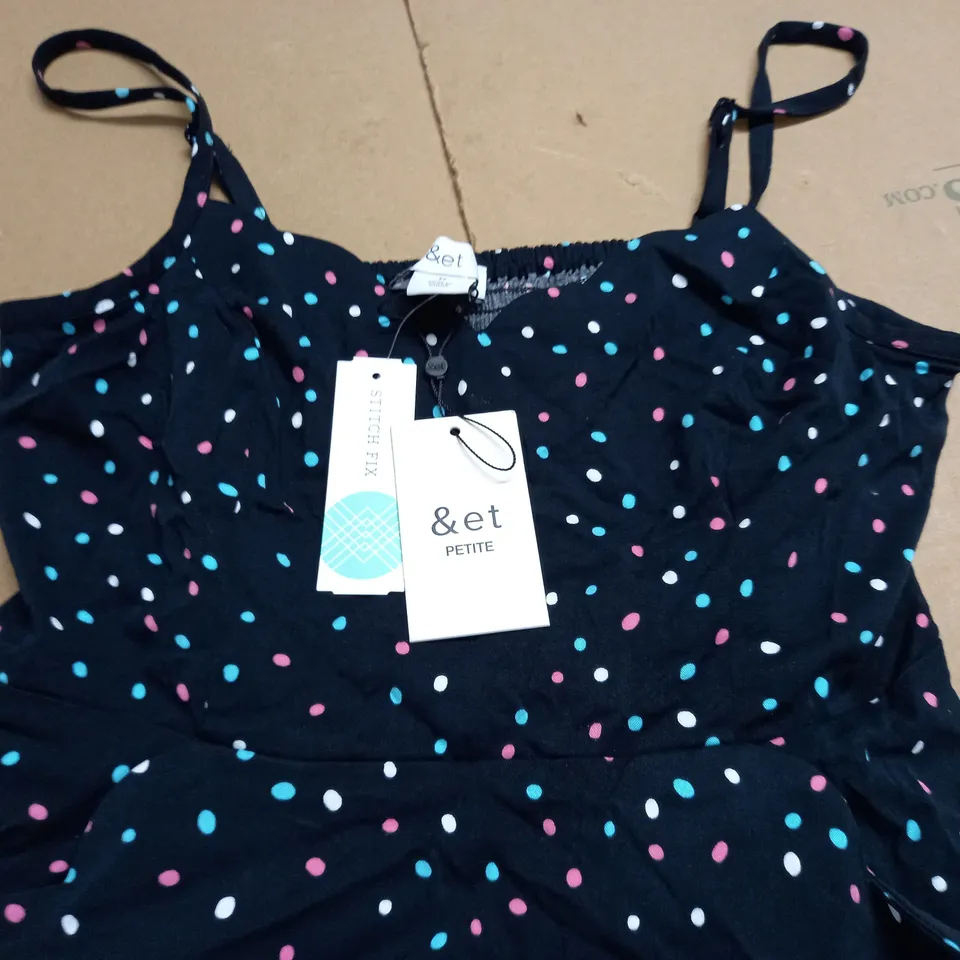 &ET PETITE POLKA DOT DRESS - M