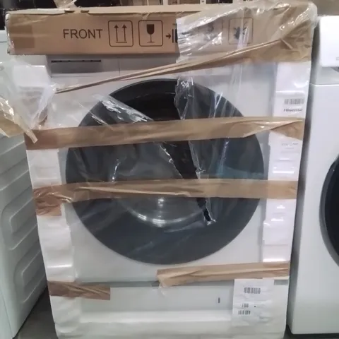 PACKAGED HISENSE 9KG STEAM INVERTER 1400 SPIN WASHING MACHINE IN WHITE